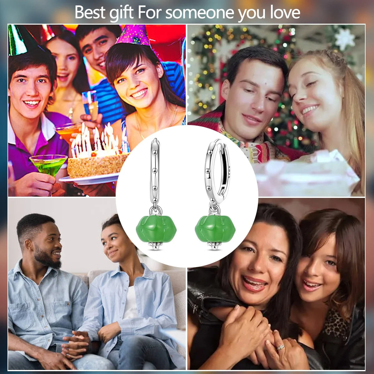 New Original 925 Sterling Silver Sweetheart Bow & Crab Ocean Earrings | Donut Zircon Round Design Women’s Fine Jewelry