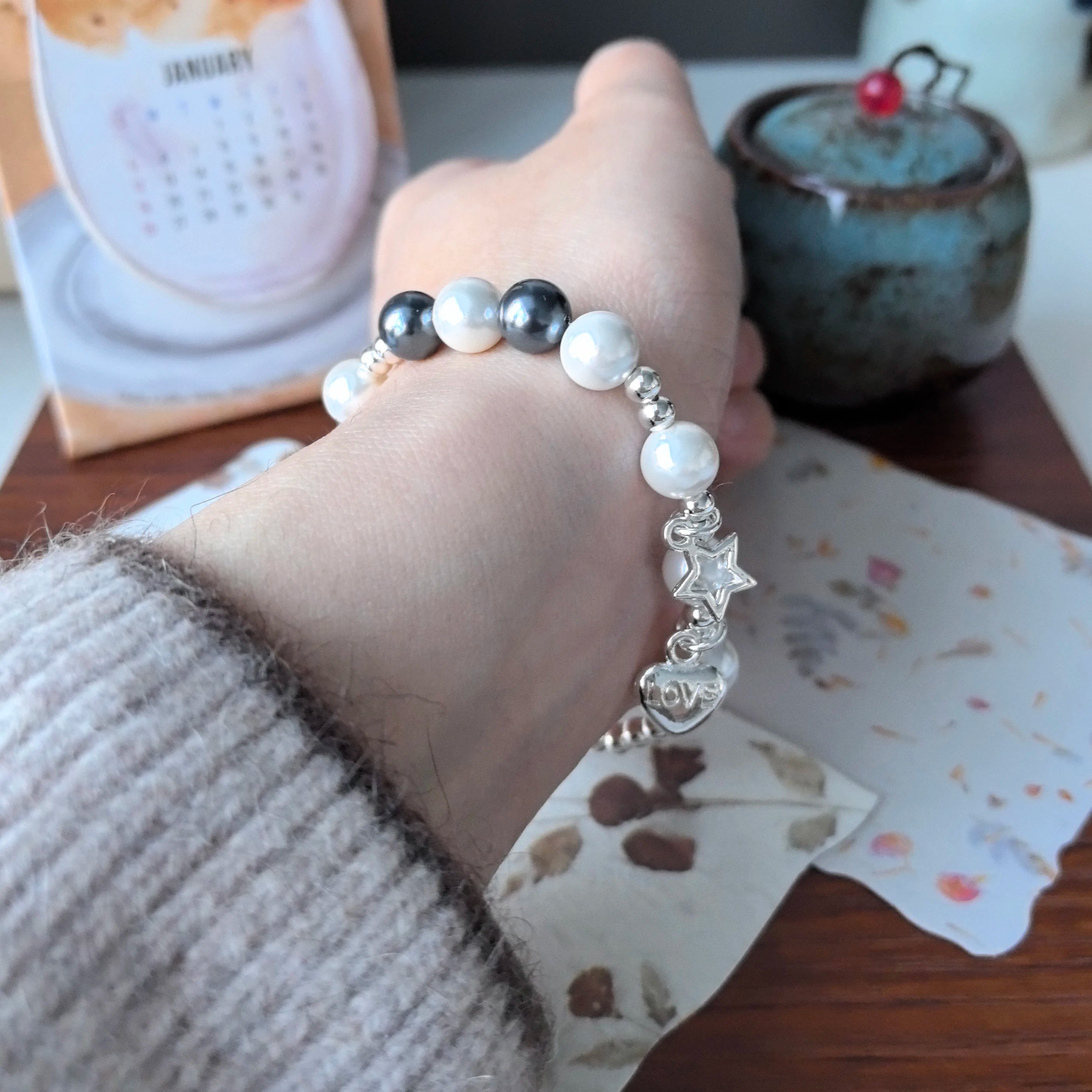 925 Sterling Silver Green Leaf Bracelet | Elegant Nature-Inspired Bangle for Women Girls Fashion Jewelry Gift