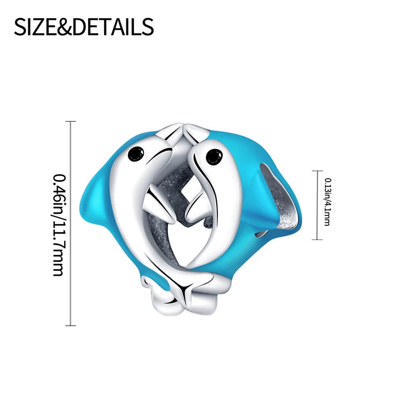 Orstarry 925 Sterling Silver Mermaid Cartoon Charm | Original Pendant Beads Fit Pandora Bracelet DIY Fine Jewelry Gift