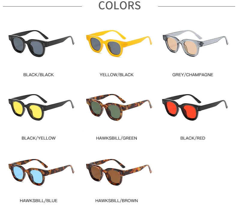New Fashion Classic Retro Oval Frame Sunglasses 2024 – Ocean Film Small Frame Street Photo Sun Glasses for Women