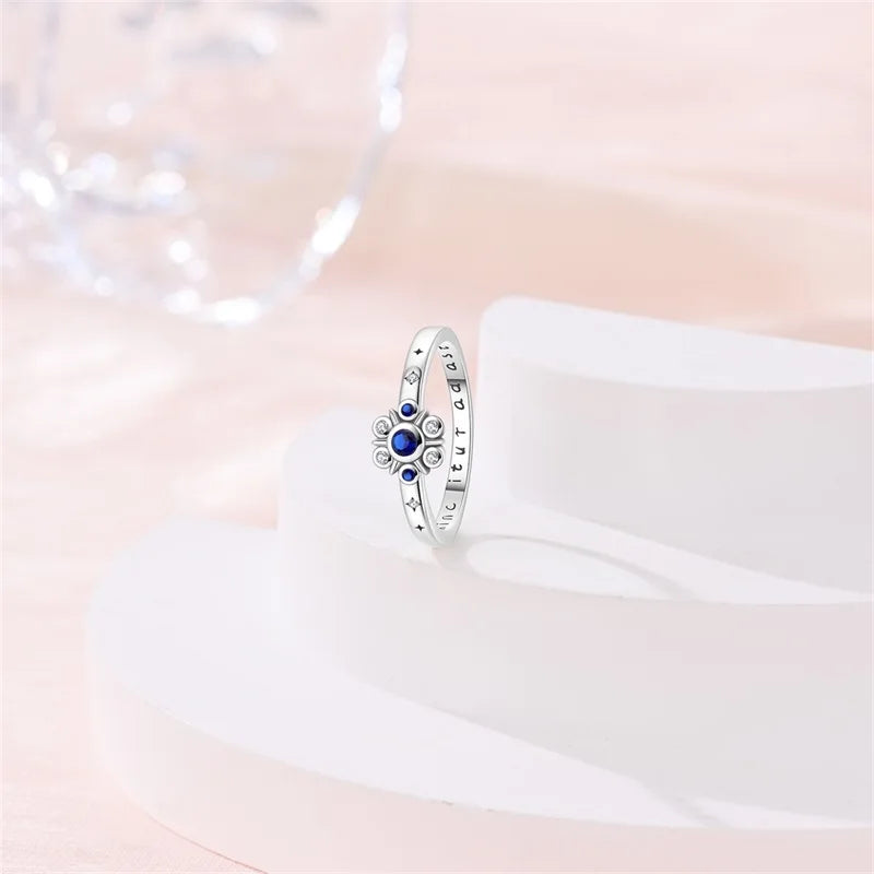 925 Sterling Silver Rings Collection | Bow, Heart, Sun, Moon & Star Zircon Rings for Women Jewelry Gift