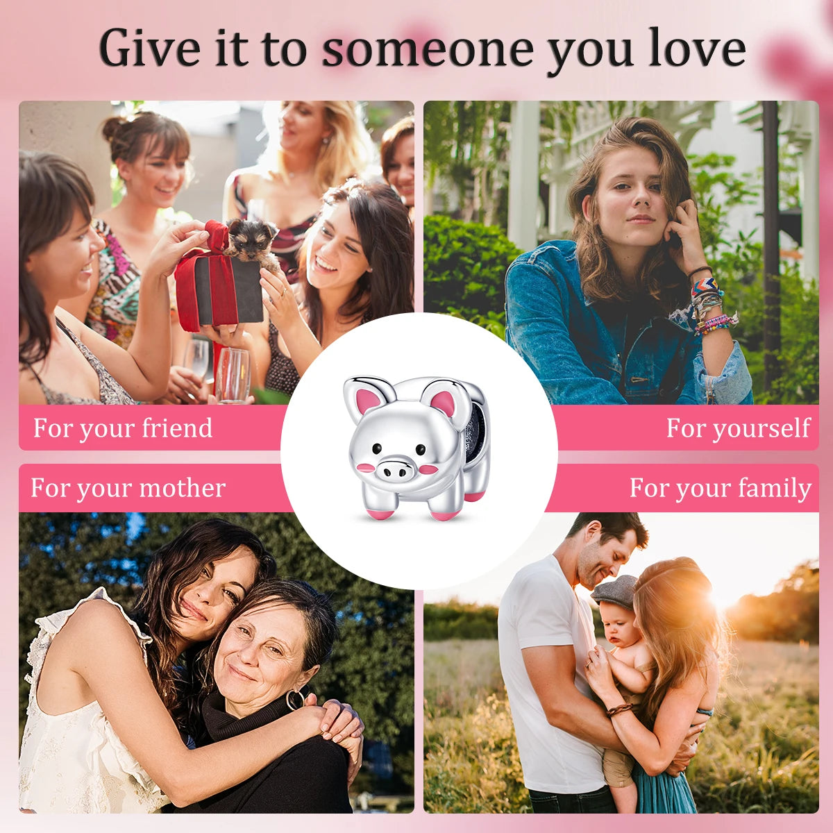 S925 Silver Heart Love Mom Infinity Charm | Dangle Bead Fit Bracelet Jewelry Mother’s Day Gift