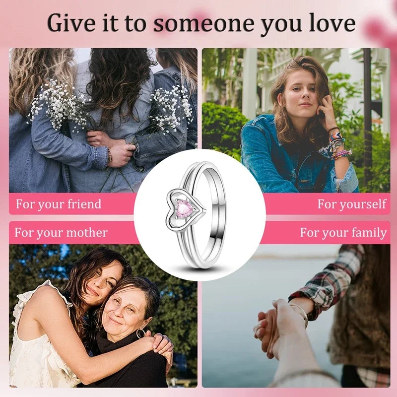 925 Sterling Silver Eternal Love Dewdrop Firefly Glow-in-the-Dark Ring for Women | Fashion Engagement & Wedding Jewelry