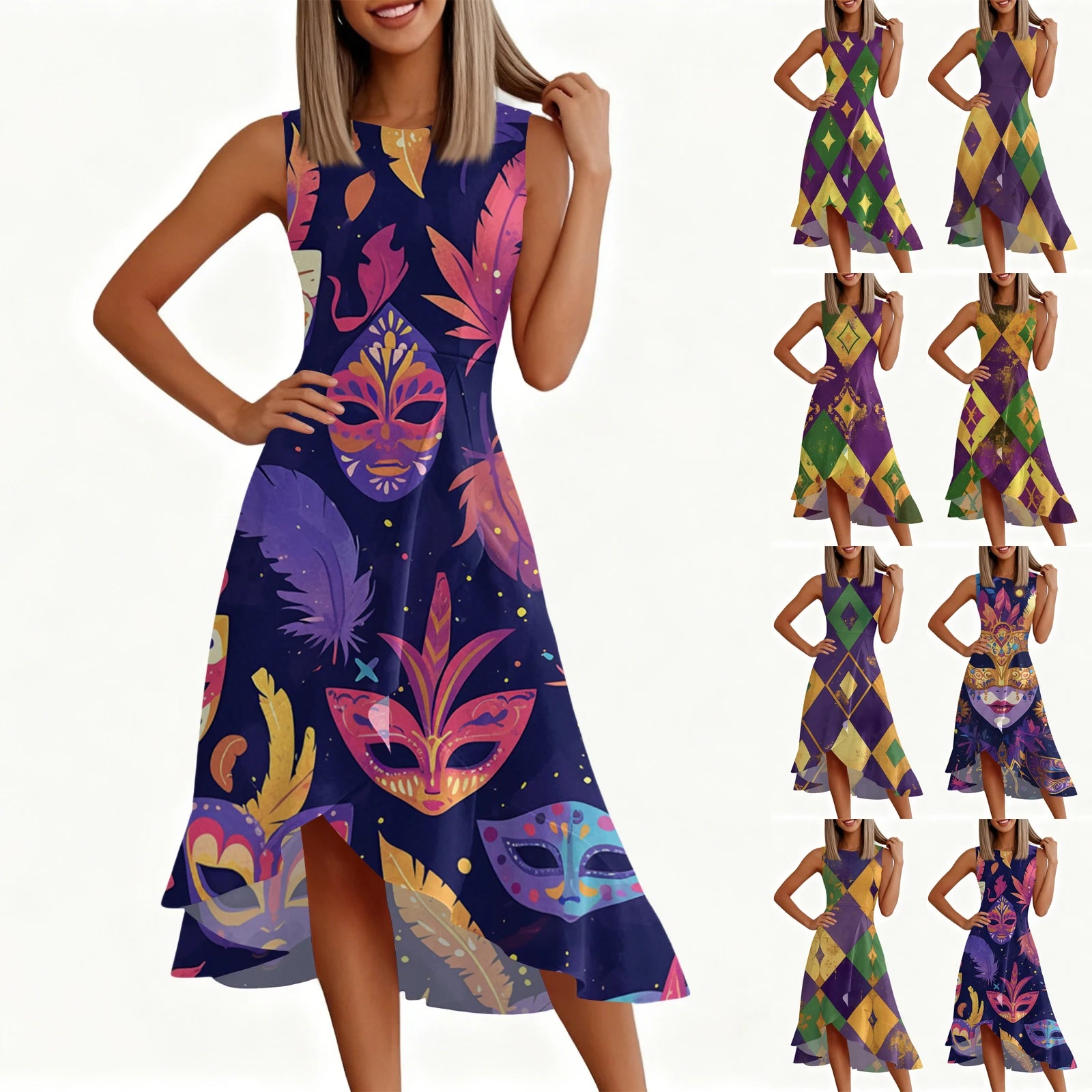 Women's Fashion Dresses – Casual Spring Zipper Dresses, Sexy & Alluring Festival & Leisure Entertainment Outfits