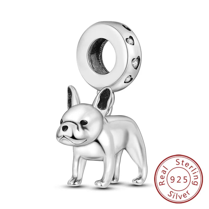 Cute Animal Puppy & Cat Charms | Fit Original 925 Sterling Silver Bracelet – DIY Women’s Fine Jewelry Beads