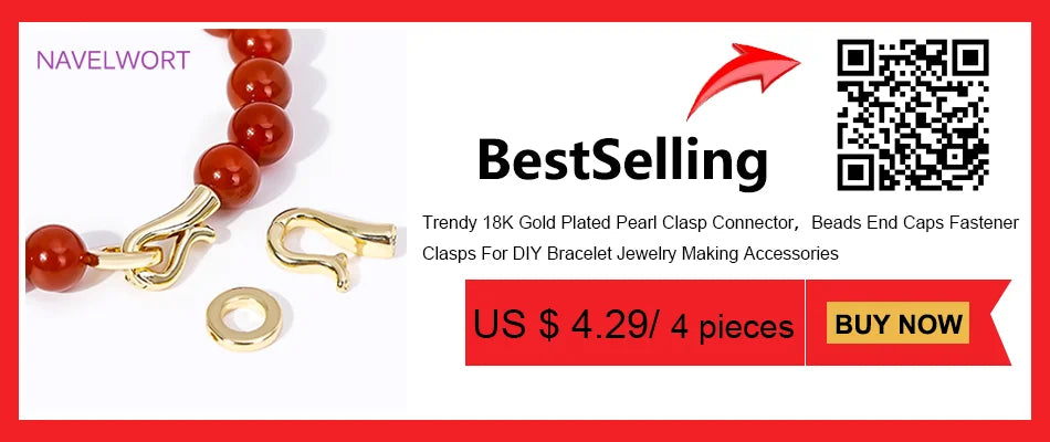 18K Gold Plated Zircon Round Spacer Beads | Brass Bracelet Beads for Jewelry Making | DIY Bead Separators Accessories