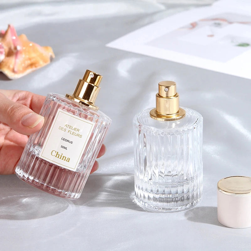 30/50ML Transparent Perfume Bottles – Travel Pocket Glass Spray Dispenser Atomizer | Empty Mist Spray Bottles