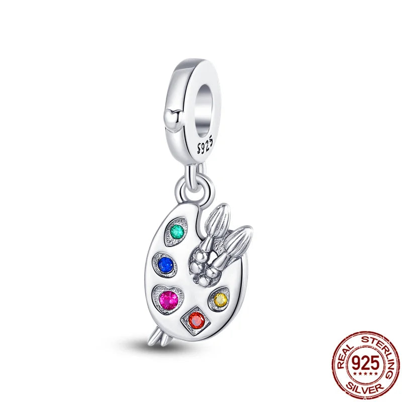 925 Sterling Silver Safety Chain Charms for Pandora Bracelets Women Jewelry