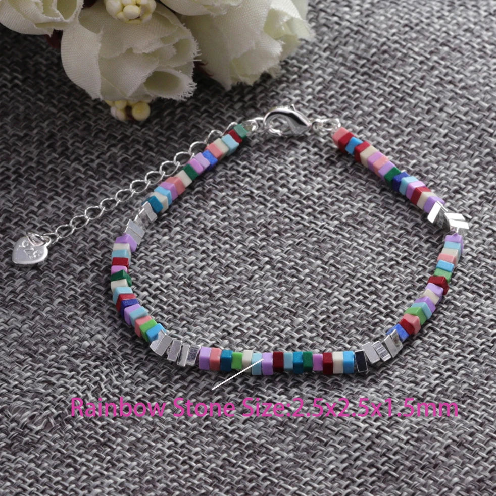 925 Sterling Silver Crushed Silver Bracelet – Irregular Jewelry for Women & Girls