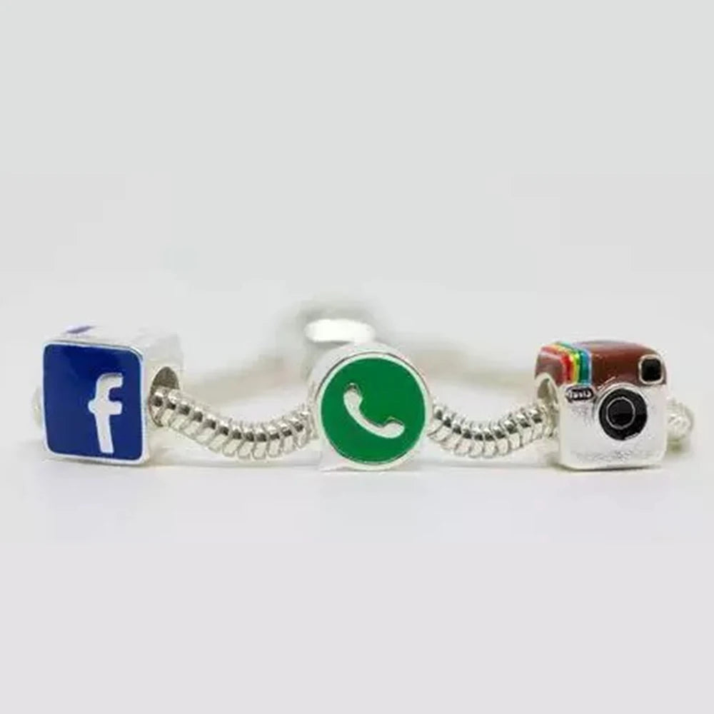 925 Sterling Silver Camera Earphone Watch Charms Beads | DIY Fashion Jewelry for Women Bracelets