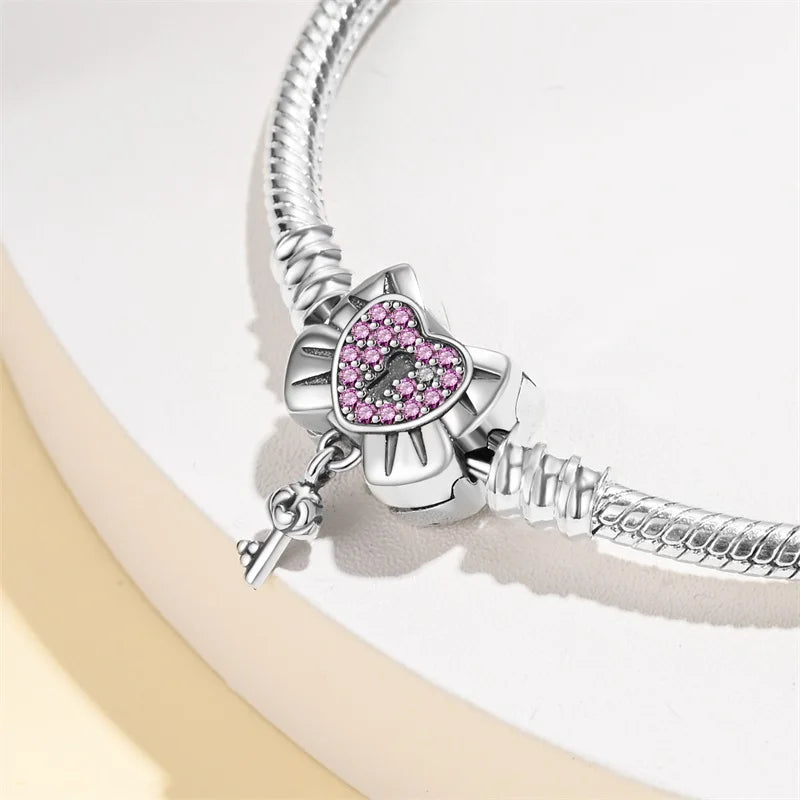 925 Sterling Silver Rainbow Leather Braided Bracelet | Eternal Love Stars & Moon Charm – DIY Women’s Beaded Jewelry Gift