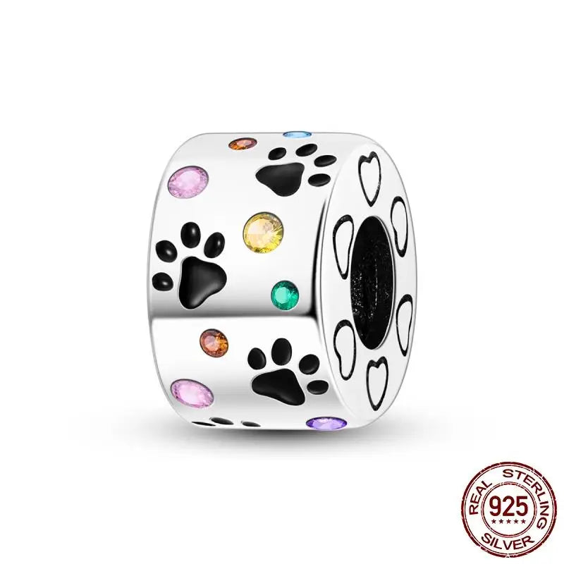 Hot Sale 925 Sterling Silver Moments Keychain Charm | Fit Original Bracelet Beads Women’s Elegant Jewelry Gift