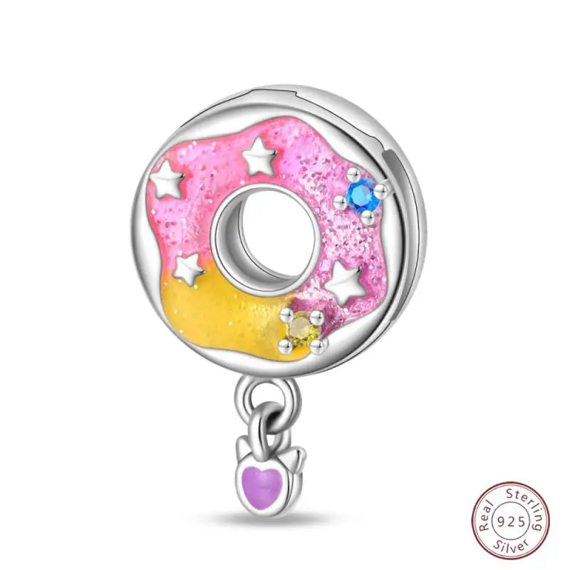 925 Sterling Silver Beaded Flat Pendant | Fantasy Original 3mm Beads for Women’s Bracelet Fine Jewelry