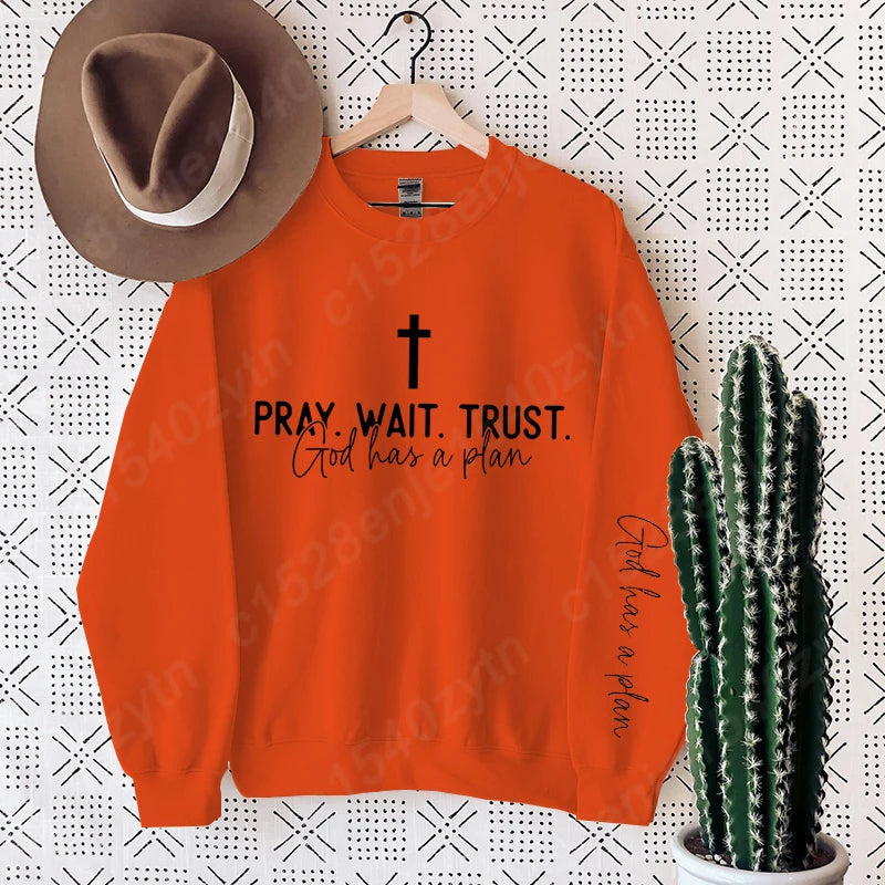 Women’s Uplifting Christian Quote Crewneck Sweatshirt | Oversized Long Sleeve Inspirational Pullover
