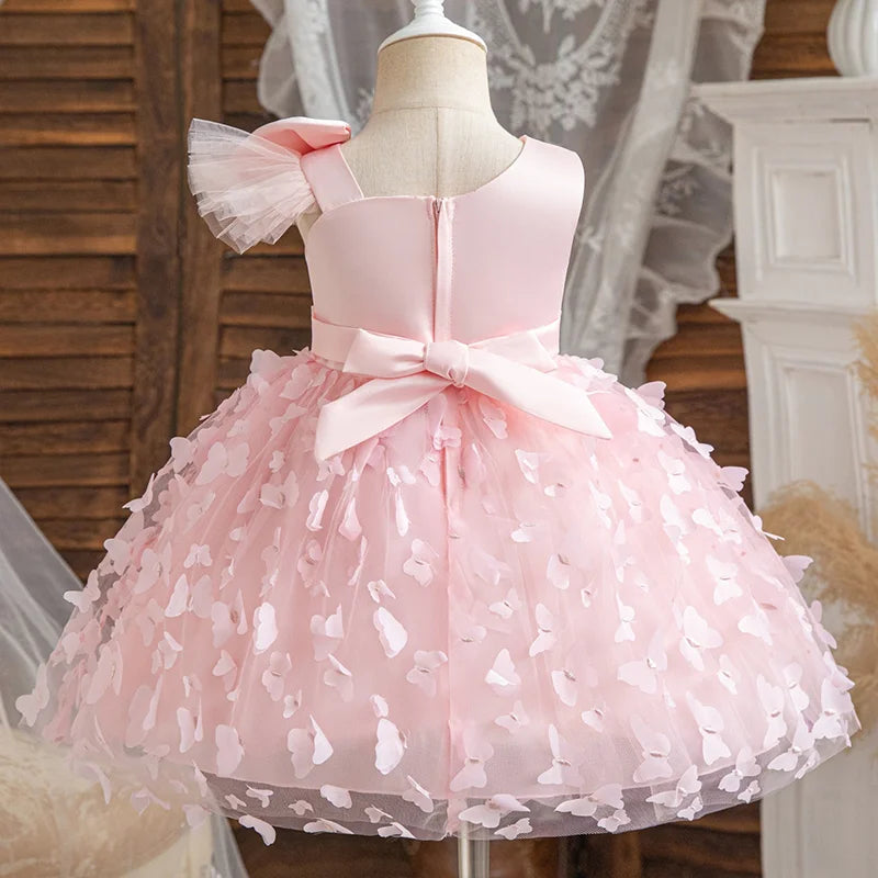 Hello Kitty Girl Butterfly Princess Dress – Birthday Party Outfit, Christmas & New Year Children Gift