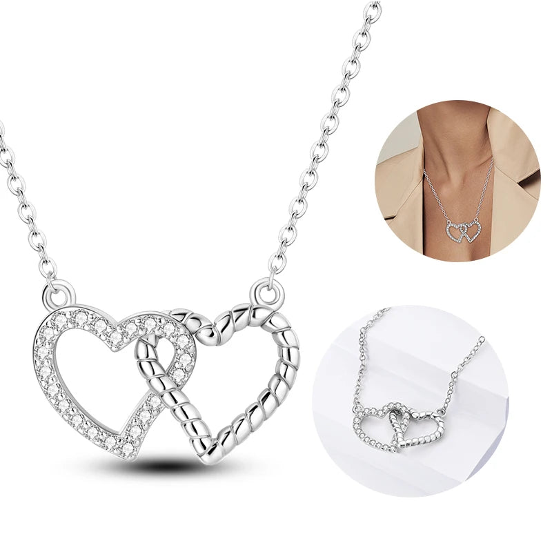 925 Sterling Silver Heart-Shaped Pearl Pendant Necklace | Elegant Women’s Jewelry Birthday Gift