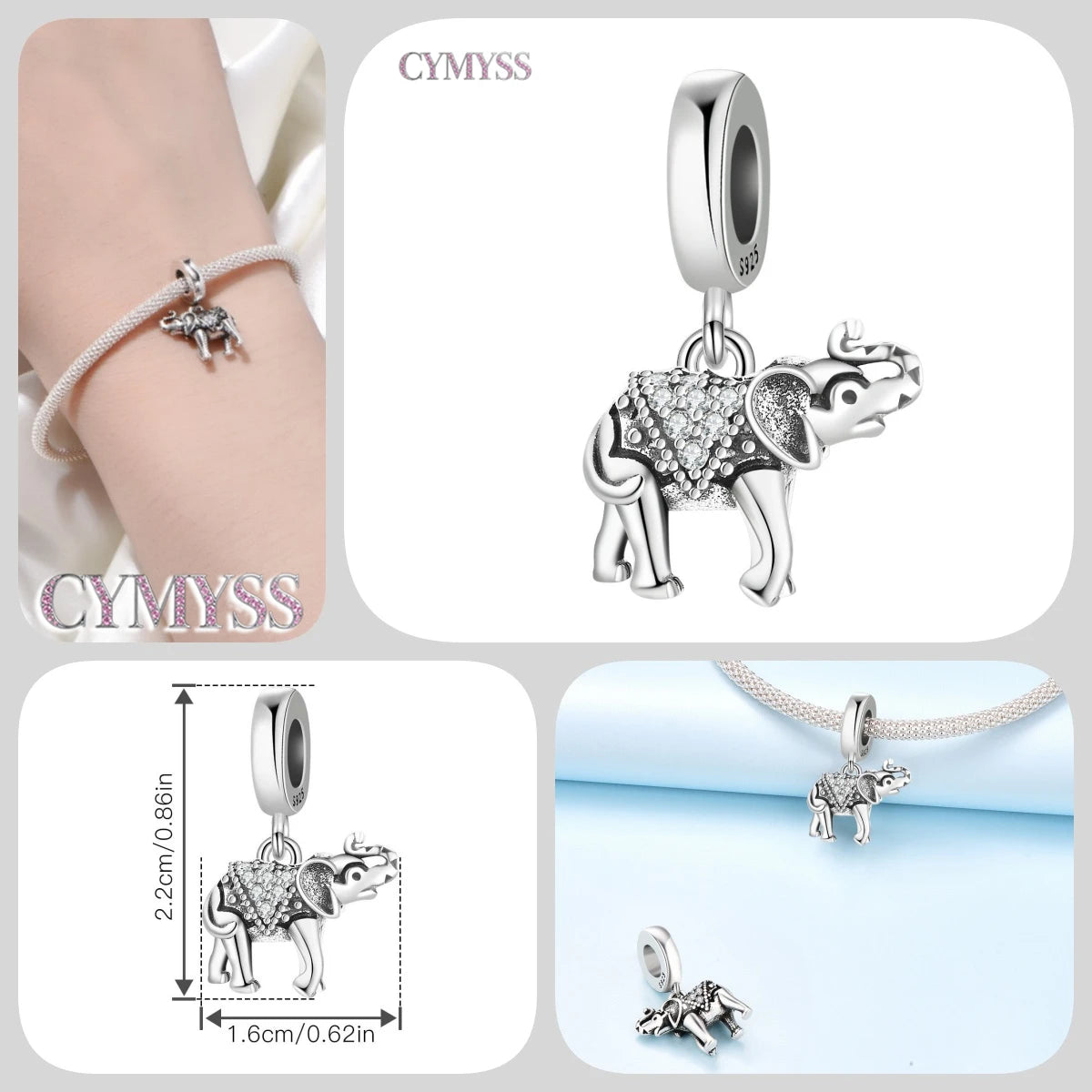 Hot Sale 925 Sterling Silver Dog & Cat Pet Charms | Cute Animal Pendant for Women Bracelet & Necklace DIY Jewelry Gift