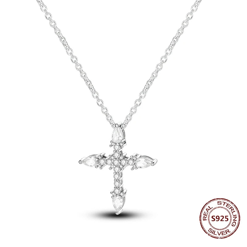 Heart to Heart Necklace 925 Sterling Silver Love Pendant Chain for Women – Wedding & Engagement Fine Jewelry