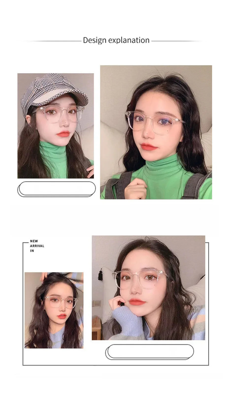Classic Transparent Computer Glasses Frame – Unisex Anti Blue Light Blocking Glasses | Optical Lenses for Men & Women