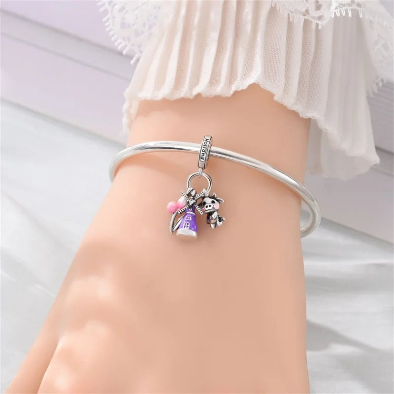 925 Sterling Silver Travel Charms | London Big Ben Eiffel Tower Bead