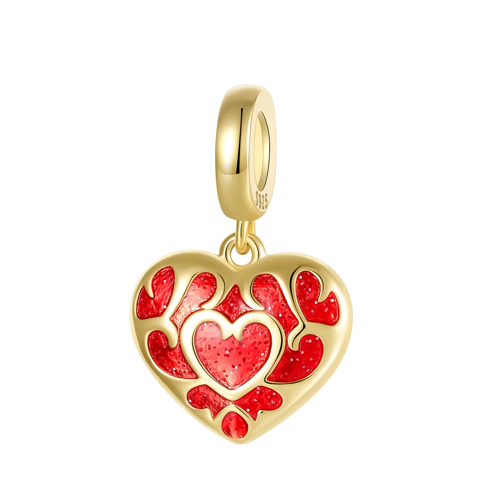 Gold Series Sun & Leopard Charm Beads – Original 925 Sterling Silver Inlaid Zircon DIY Pendants for Bracelet Jewelry Gifts