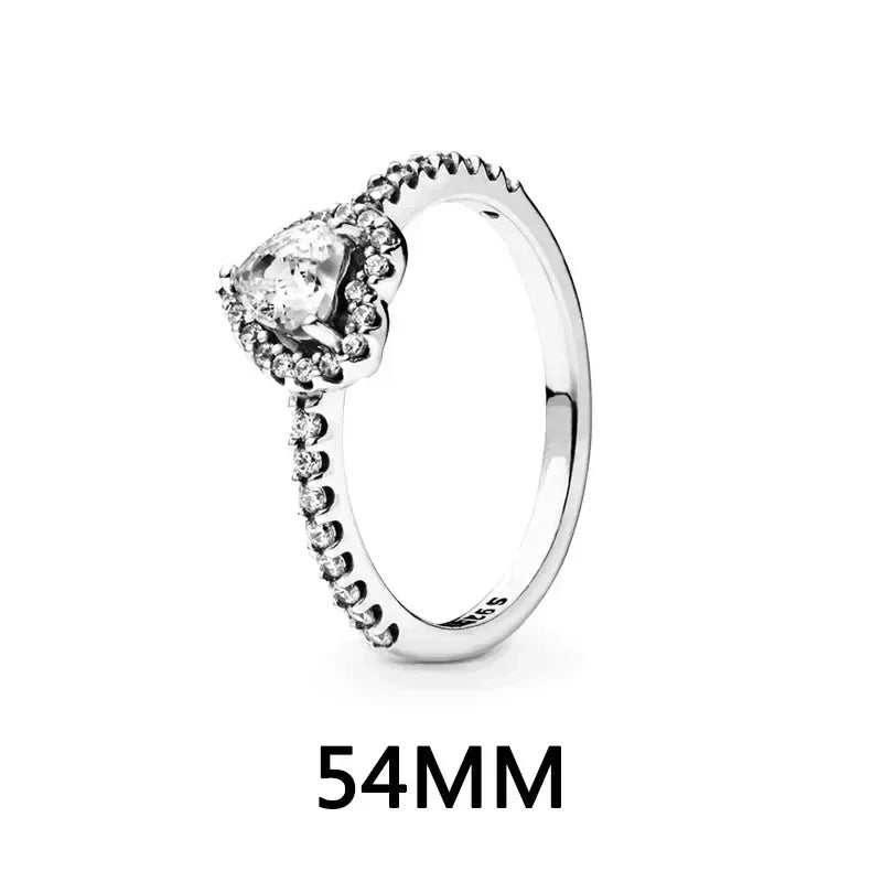 New 925 Sterling Silver Heart Jewelry Set | Pink, Red & Rainbow Earrings, Rings, Necklaces Gift Collection