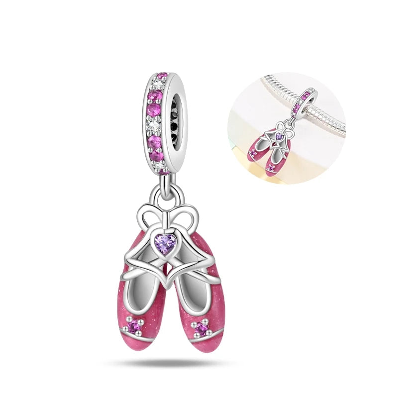 New 925 Sterling Silver Red Heart Charm Bead – Fits Original 3mm Bracelet Lucky DIY Jewelry Gift for Women