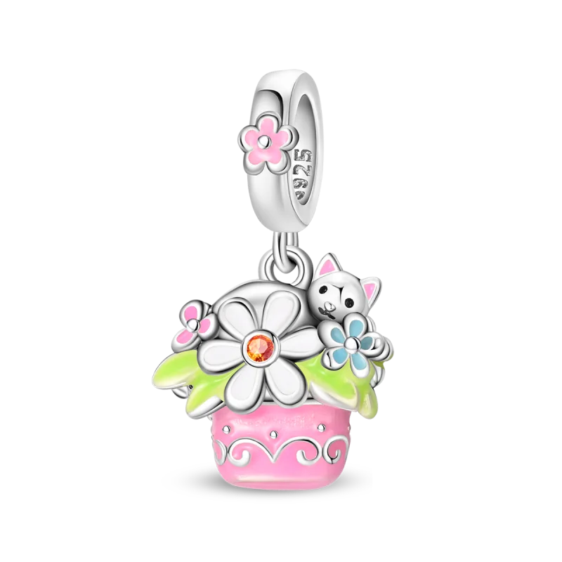 New Original 925 Sterling Silver Animal Charms | Cute Capybara, Elephant & Cat Beads for Bracelets DIY Jewelry