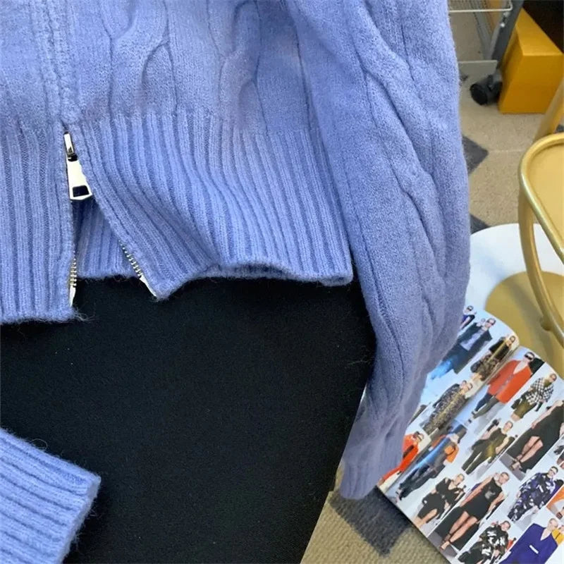 2025 Women Knitted Cardigan Sweater | Autumn Winter Loose Jacket | Warm Long Sleeve Coat Outerwear