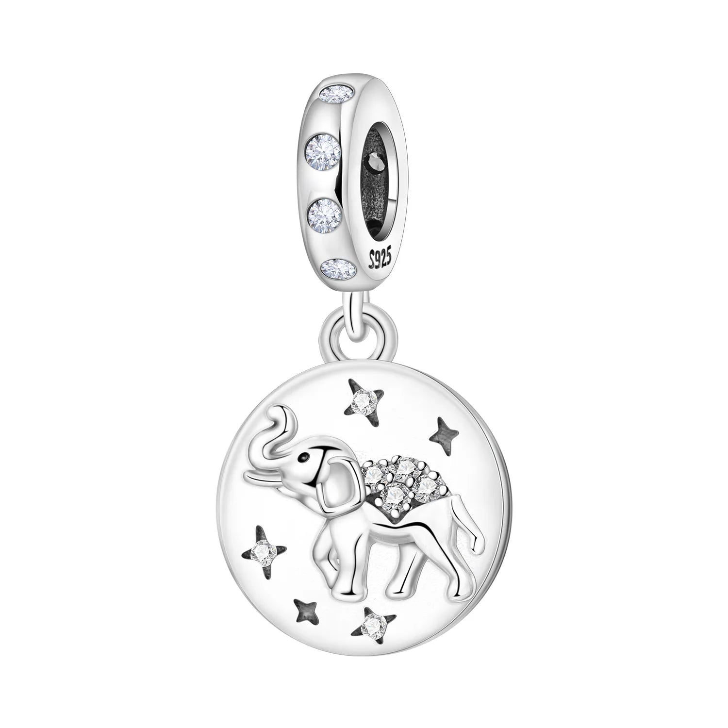 PANPOKI 925 Sterling Silver Cute Mouse Eating Cheese Charm Pendant | Original Bracelet DIY Jewelry Gift for Women