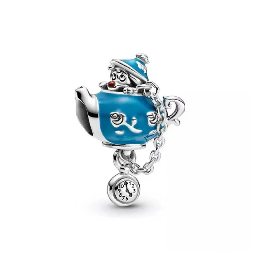 Harry Potter 925 Sterling Silver Charm Beads | Fit Pandora Keychain & Bracelet | Women’s Fashion Gift