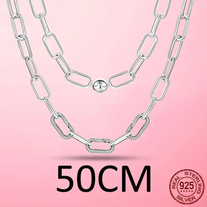 925 Sterling Silver Infinity Snake Chain Necklace – Luxury Women’s Choker & Elegant Jewelry Gift