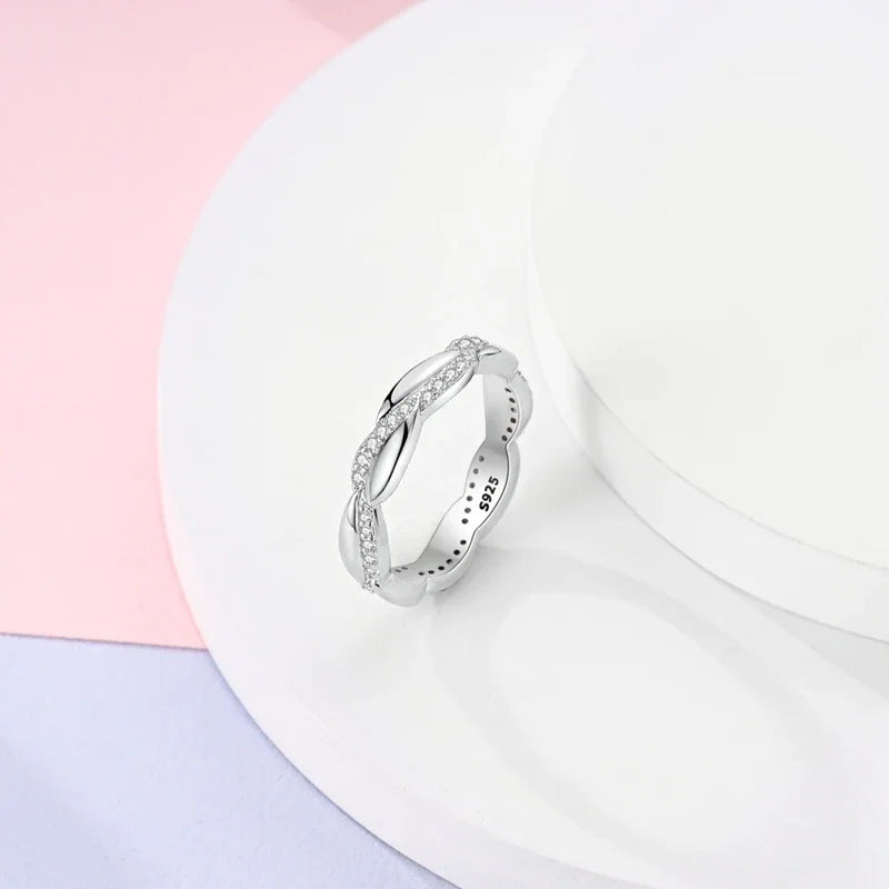 925 Sterling Silver Eternal Love Dewdrop Firefly Glow-in-the-Dark Ring for Women | Fashion Engagement & Wedding Jewelry