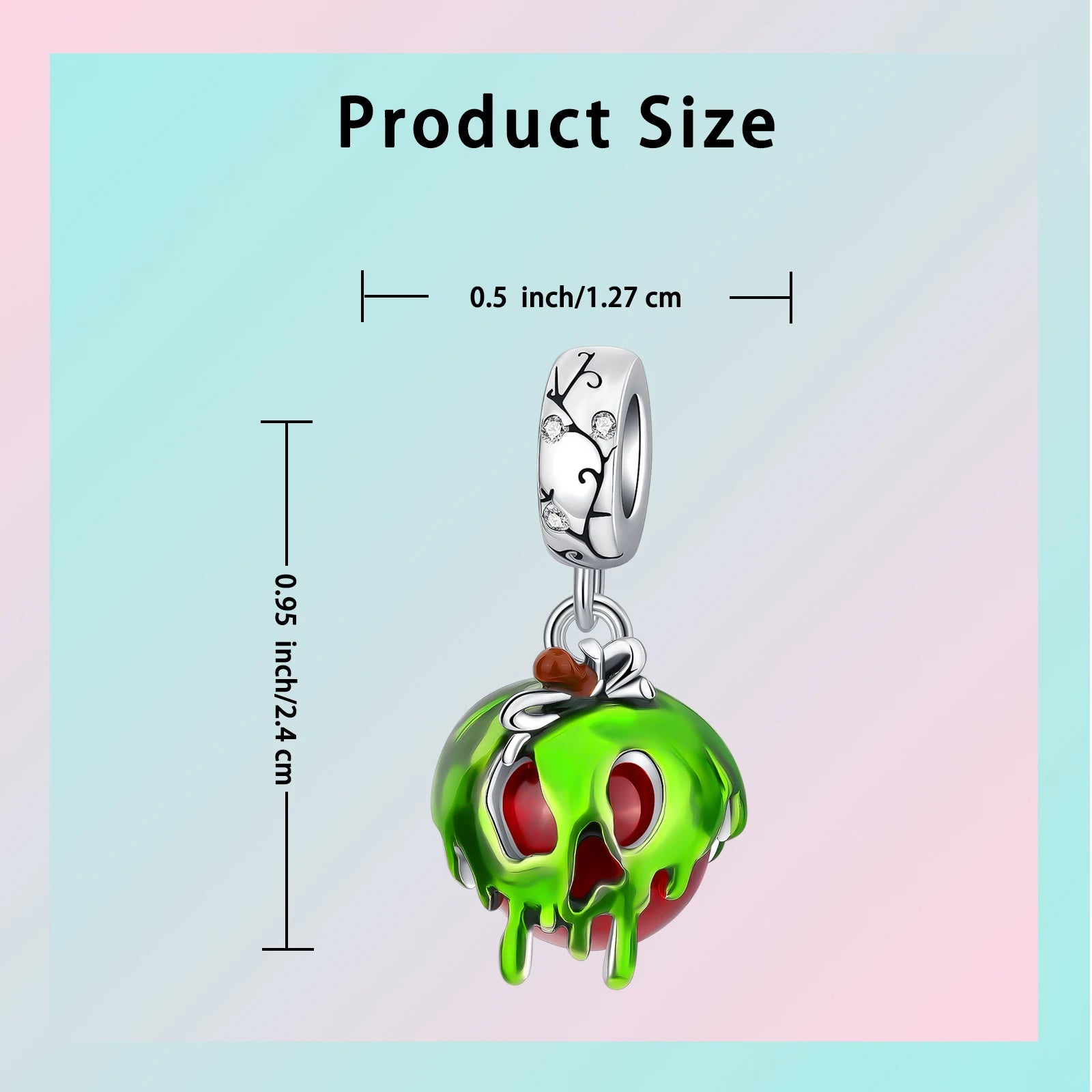 925 Sterling Silver Halloween Skull Bat Pumpkin Charm | Fit Original Bracelet & Necklace DIY Jewelry