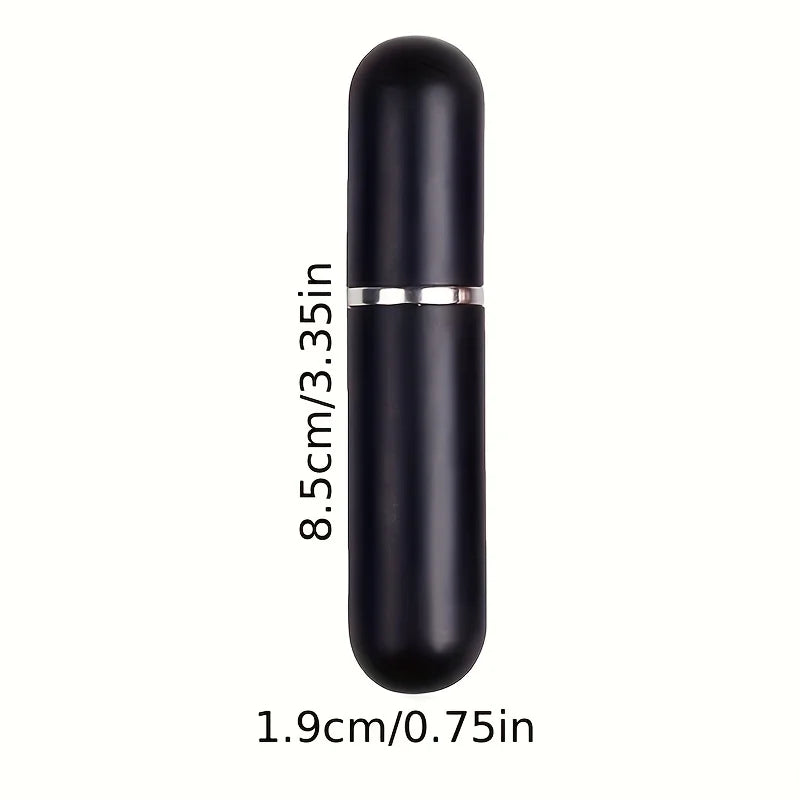 4-Pack Mini 0.16oz Perfume Spray Bottles – Refillable Travel Spray Containers with 3 Dispensers | Portable Perfume Pump Cases