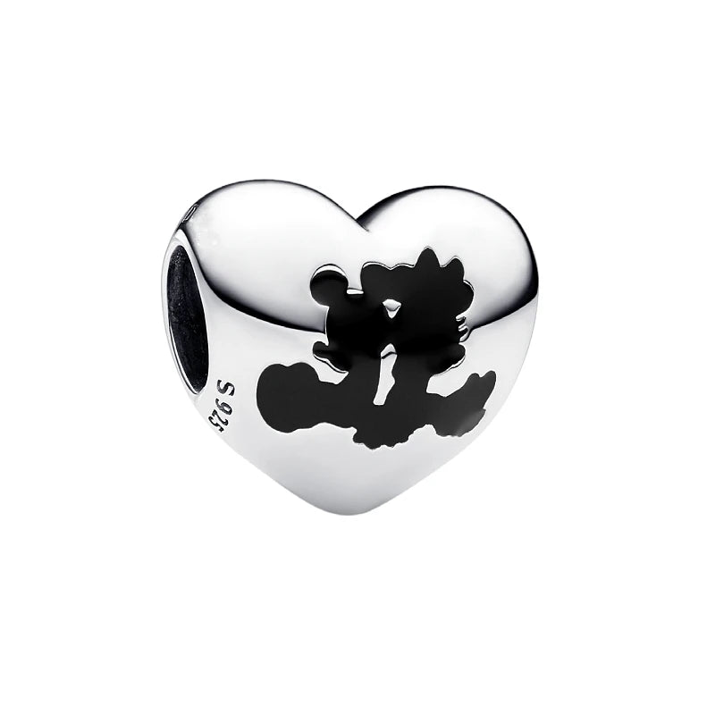 925 Sterling Silver Disney Character Beads – Mickey, Minnie, Princess, Stitch, Iron Man, Spiderman Charms for Pandora Bracelet