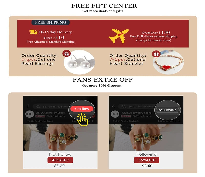 EILIECK 18K Gold Plated Stainless Steel Chain Necklace for Women – Waterproof Fashion Jewelry Gift