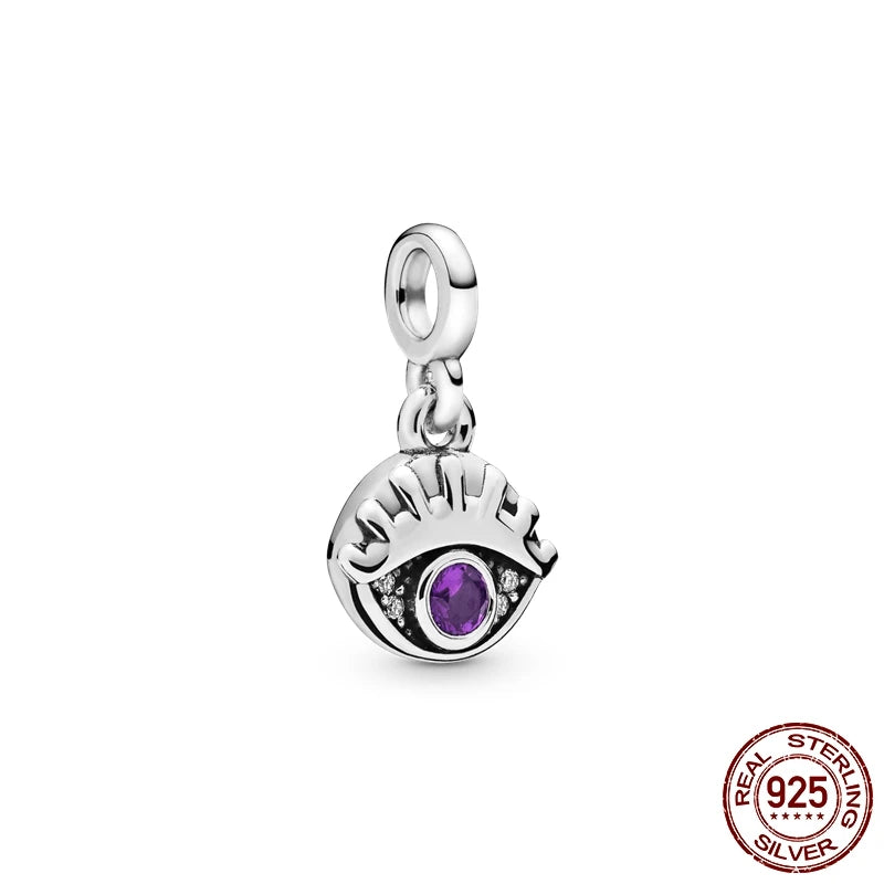 925 Silver 👁️ Eye Medallion Pendant | Pandora Fit DIY Connector Charm