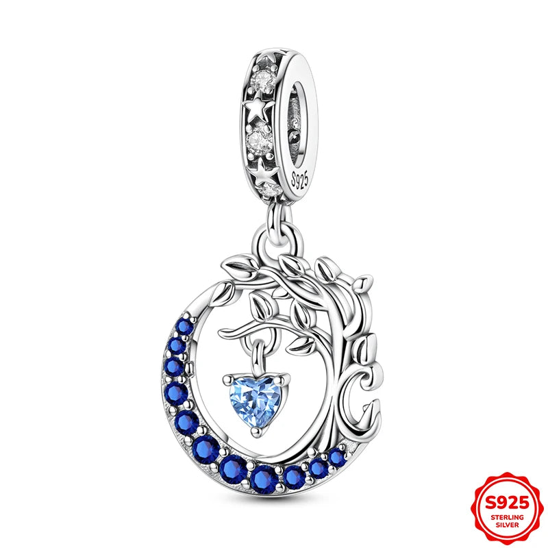 Hot Sale 925 Sterling Silver Moments Keychain Charm | Fit Original Bracelet Beads Women’s Elegant Jewelry Gift
