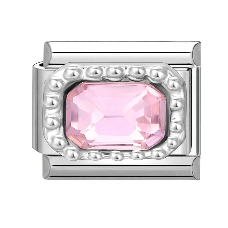 2025 Original Zircon Bow Knot Star Cherry Italian Charm | Stainless Steel 9mm Links DIY Modular Bracelet Jewelry Wholesale