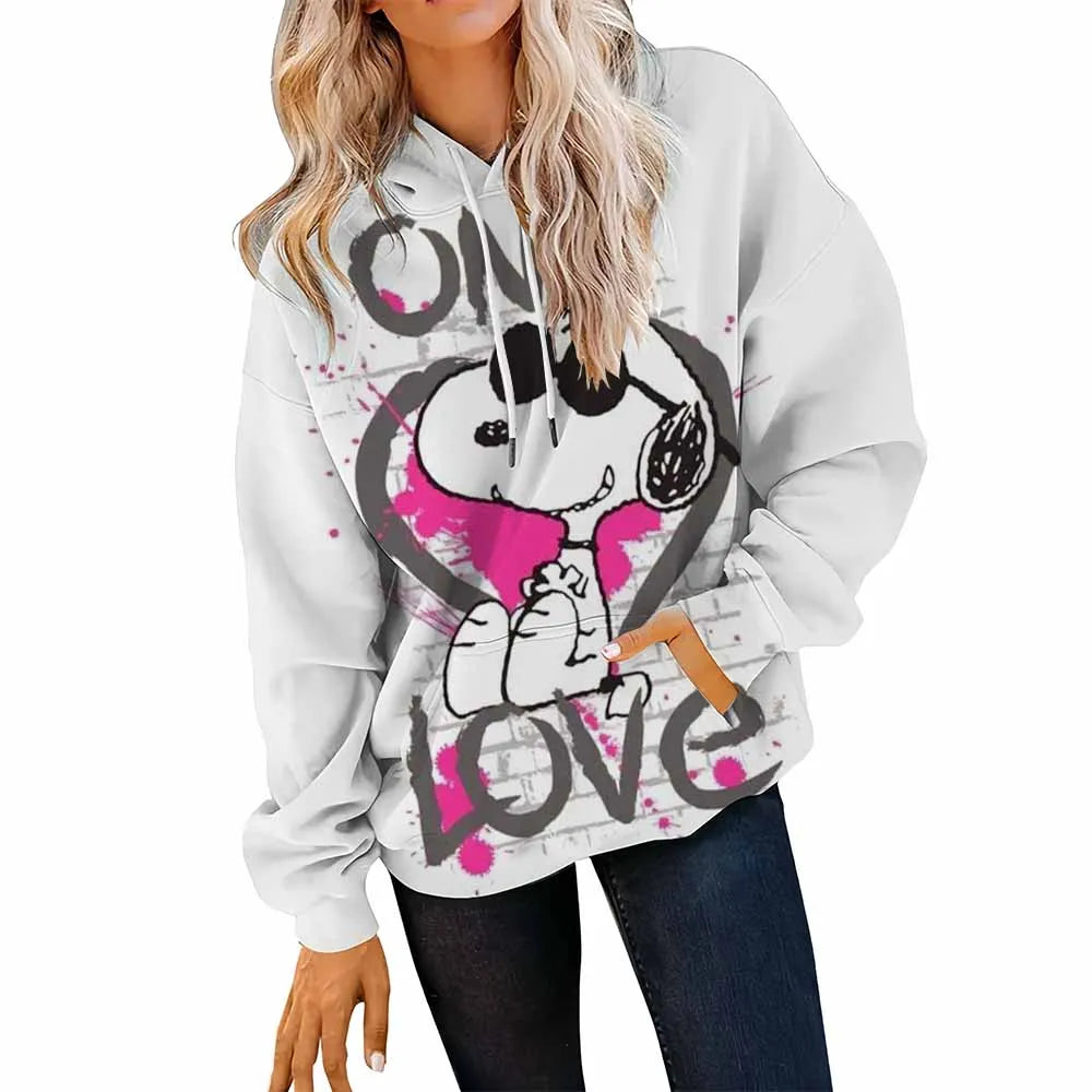 Women’s Disney Stitch Long Sleeve Hoodie – Unisex Round Neck Sweatshirt Y2K 90s Gothic Autumn Winter Pullovers 🐾❄️