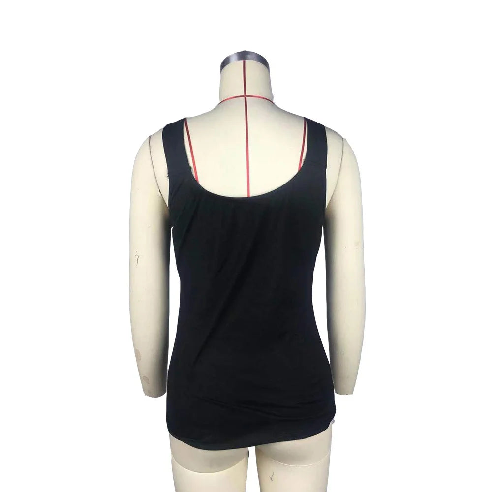 Women’s Summer V-Neck Tank Top | Casual Solid Color Lace Sleeveless Slim Shirt | Sexy Slim Fit Top