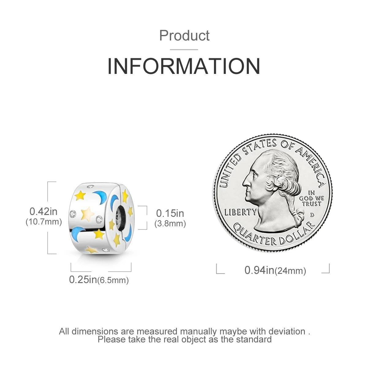 925 Sterling Silver Pave Clip Charms with Safety Chain | Colored Beads Stopper Clasp Fit Original Pandora Bracelet Jewelry