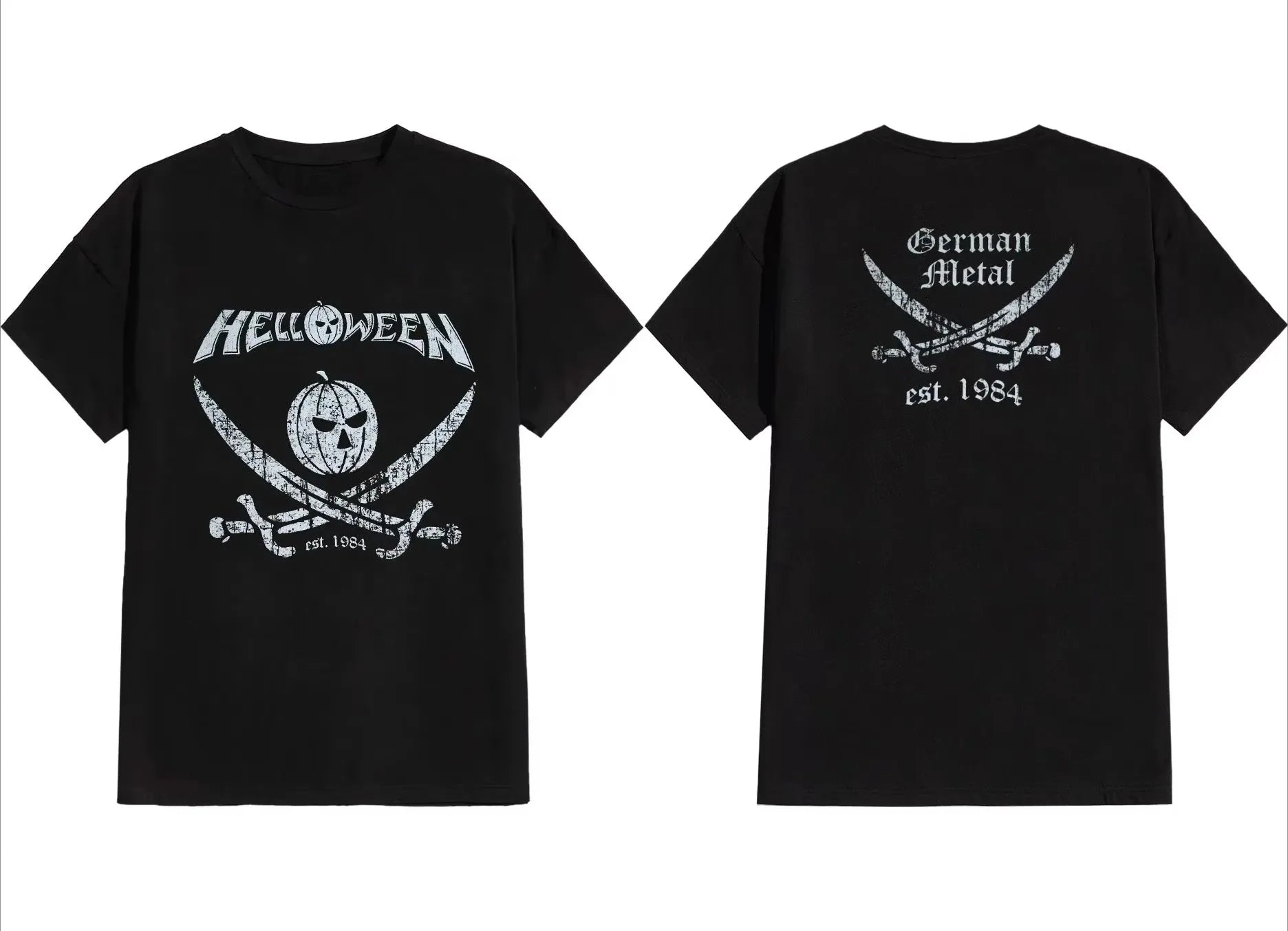 Heavy Metal Helloween T-Shirt | Women’s Black Cotton Band Tee Summer Casual