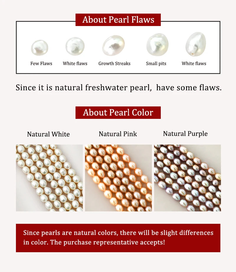 ASHIQI Natural Freshwater Pearl Necklace – 925 Sterling Silver Fashion Jewelry for Girls & Women