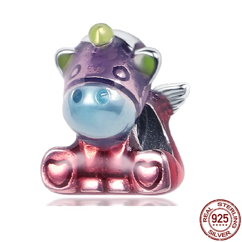 925 Sterling Silver Safety Chain Charms for Pandora Bracelets Women Jewelry