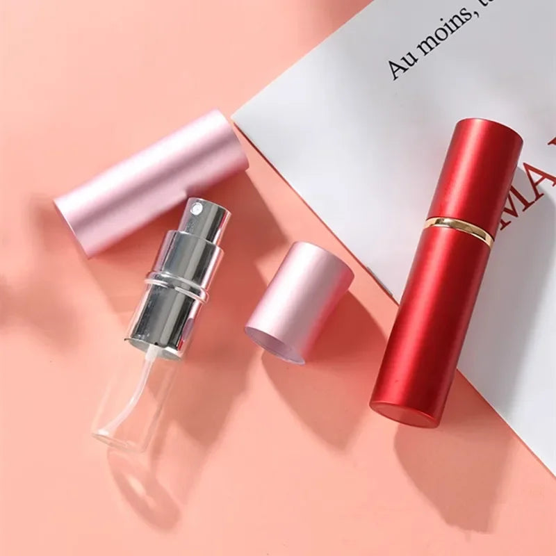 5ML/10ML Top Refillable Perfume Atomizer – Empty Glass Spray Bottles with Aluminum Sprayer