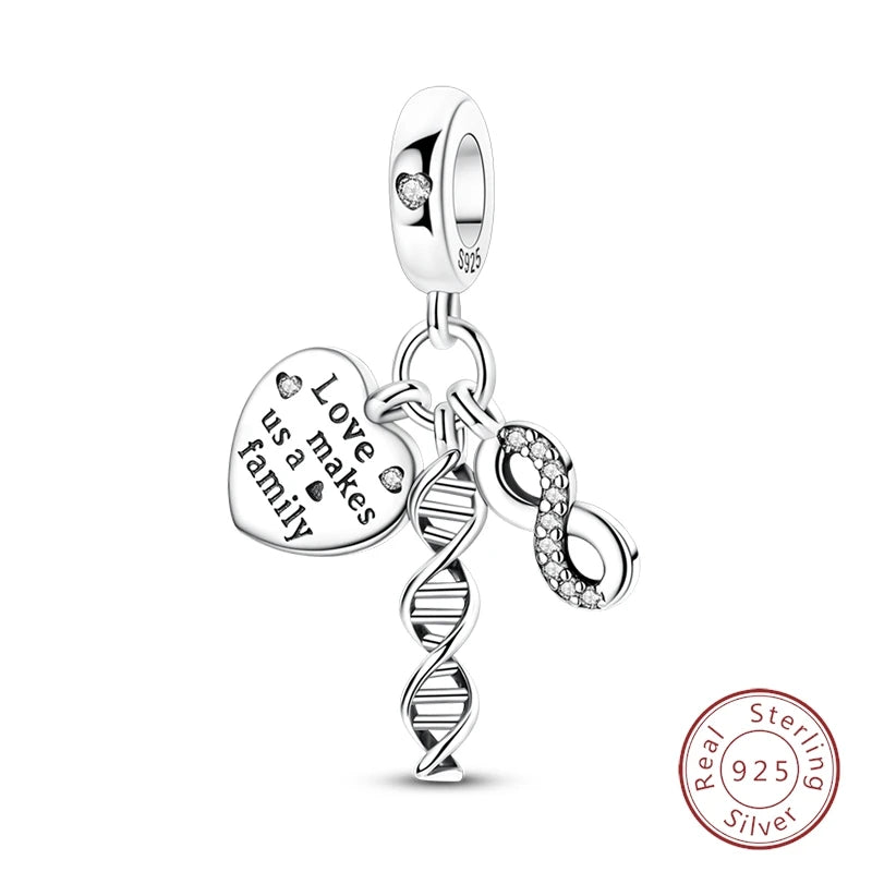 Doctor Nurse 925 Sterling Silver Charms Beads | Original Trendy Medical Pendant for DIY Bracelet Jewelry