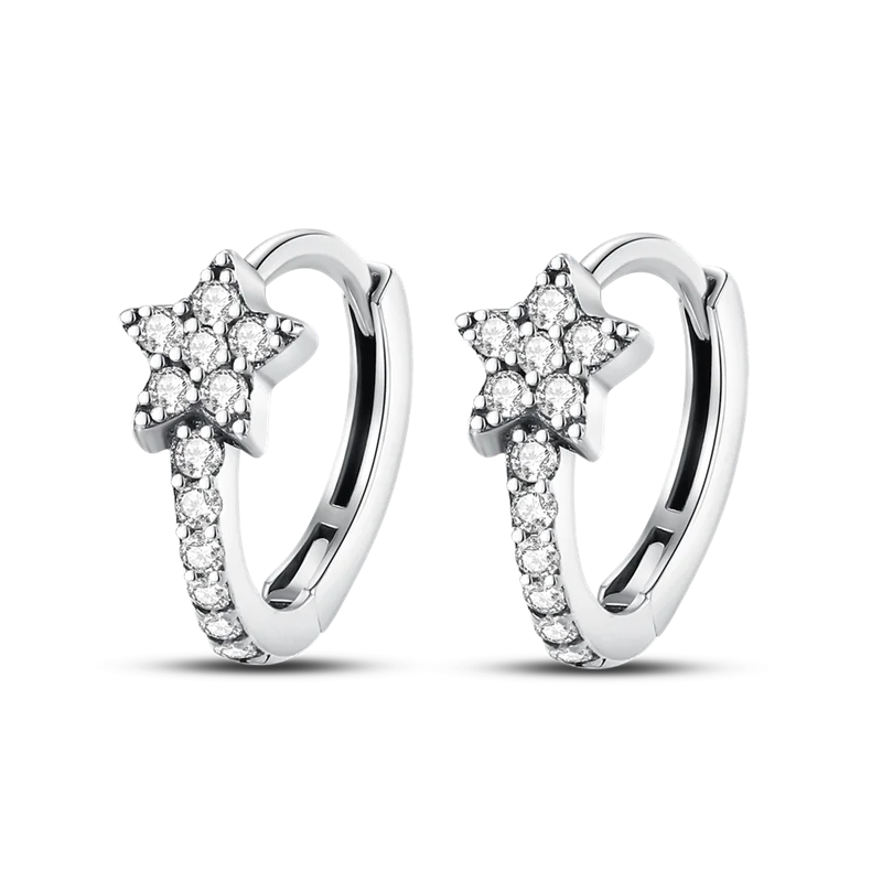 925 Sterling Silver Glowing Starfish & Shell Earrings | Fashion Jewelry for Women