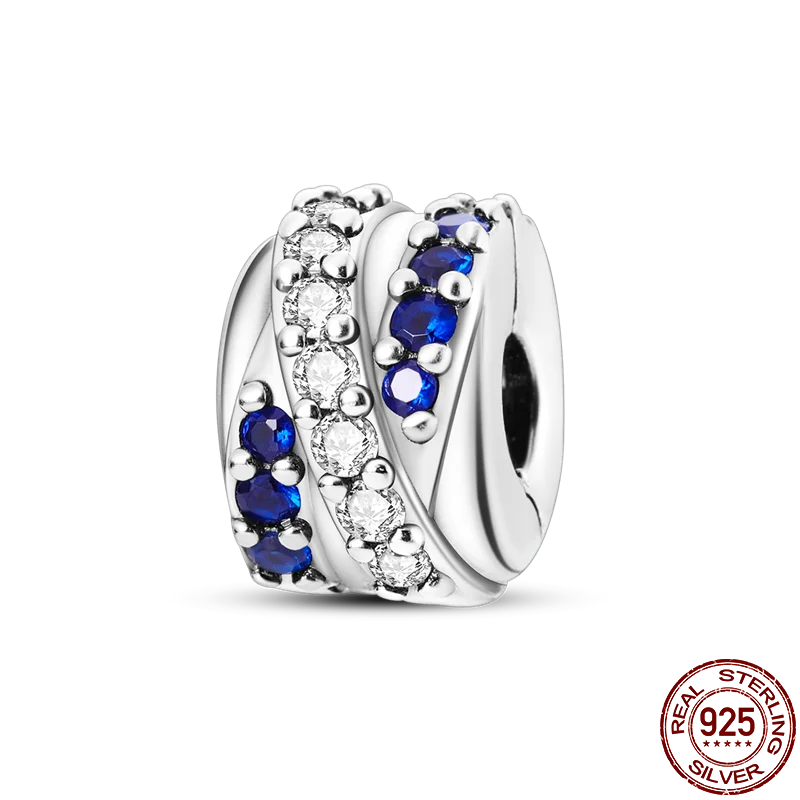 925 Sterling Silver Silicone Spacer Beads & Safety Chain | Clasp Charms Fit Original Pandora 3mm Bracelet – Women’s Jewelry